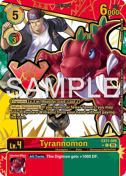 Tyrannomon [EX11-009] (Rare Pull) [Dawn of Liberator] | Black Swamp Games