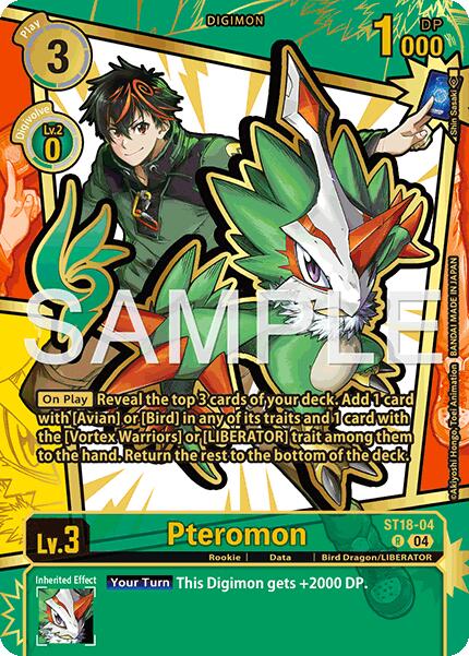 Pteromon [ST18-04] (Rare Pull) [Dawn of Liberator] | Black Swamp Games