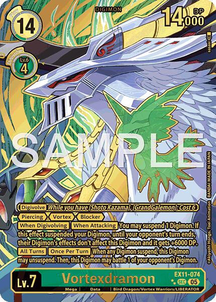 Vortexdramon [EX11-074] (Rare Pull) [Dawn of Liberator] | Black Swamp Games