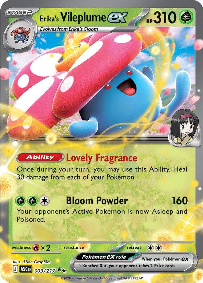 Erika's Vileplume ex (003/217) [Mega Evolution: Ascended Heroes] | Black Swamp Games