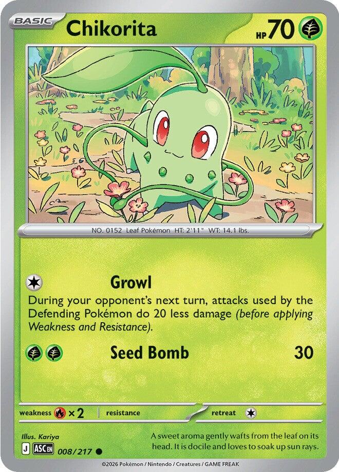 Chikorita (008/217) [Mega Evolution: Ascended Heroes] | Black Swamp Games