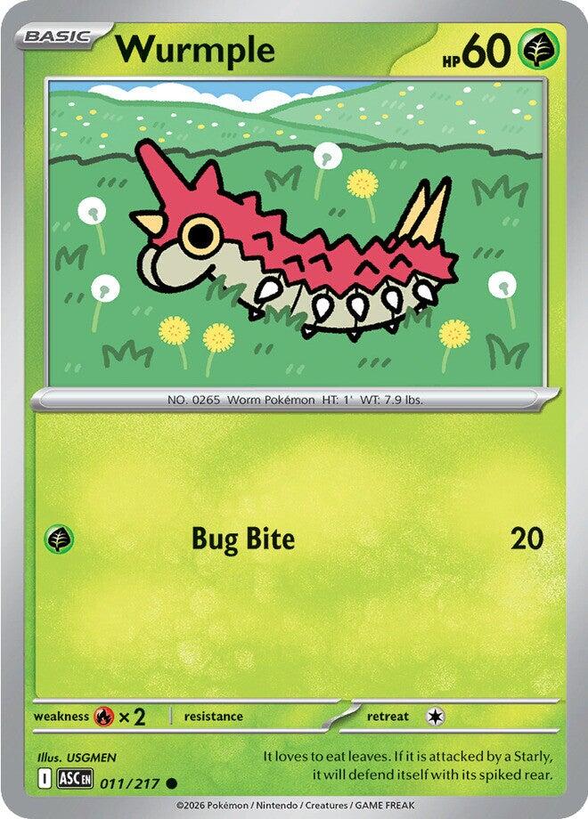 Wurmple (011/217) [Mega Evolution: Ascended Heroes] | Black Swamp Games