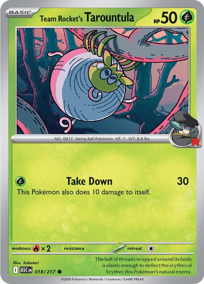 Team Rocket's Tarountula (018/217) [Mega Evolution: Ascended Heroes] | Black Swamp Games