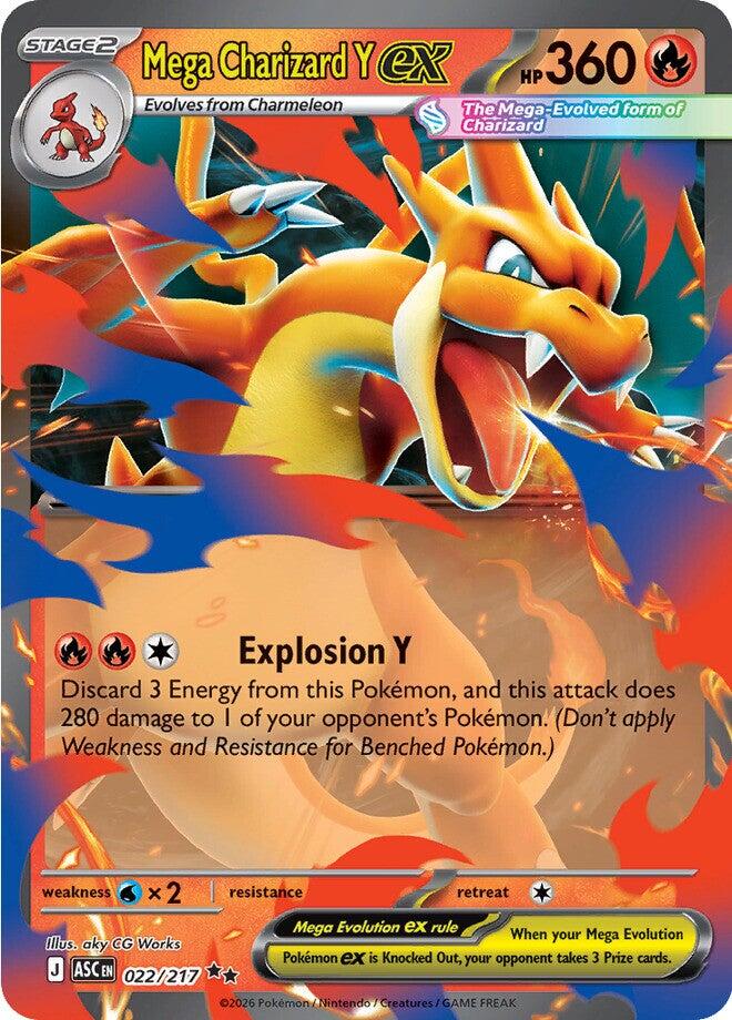 Mega Charizard Y ex (022/217) [Mega Evolution: Ascended Heroes] | Black Swamp Games