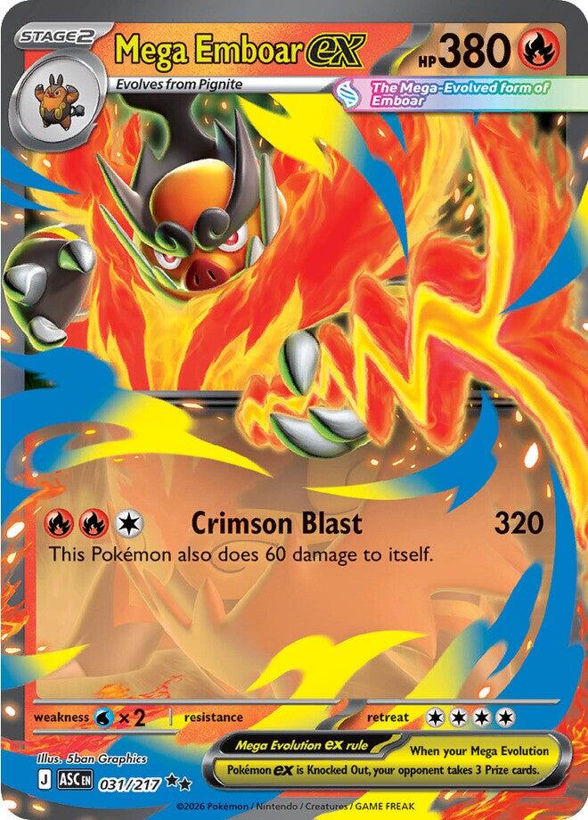 Mega Emboar ex (031/217) [Mega Evolution: Ascended Heroes] | Black Swamp Games