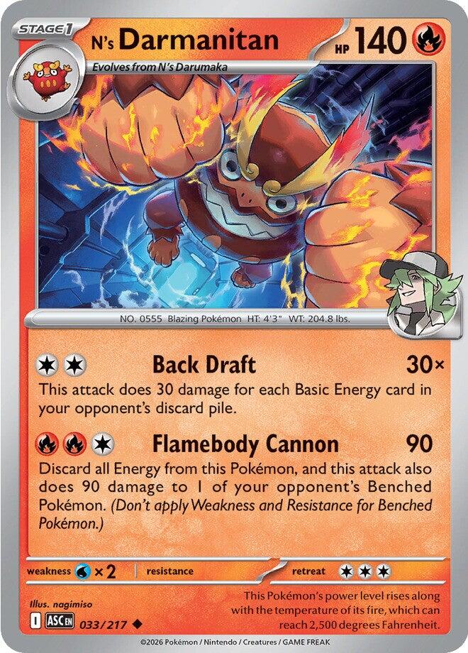 N's Darmanitan (033/217) [Mega Evolution: Ascended Heroes] | Black Swamp Games