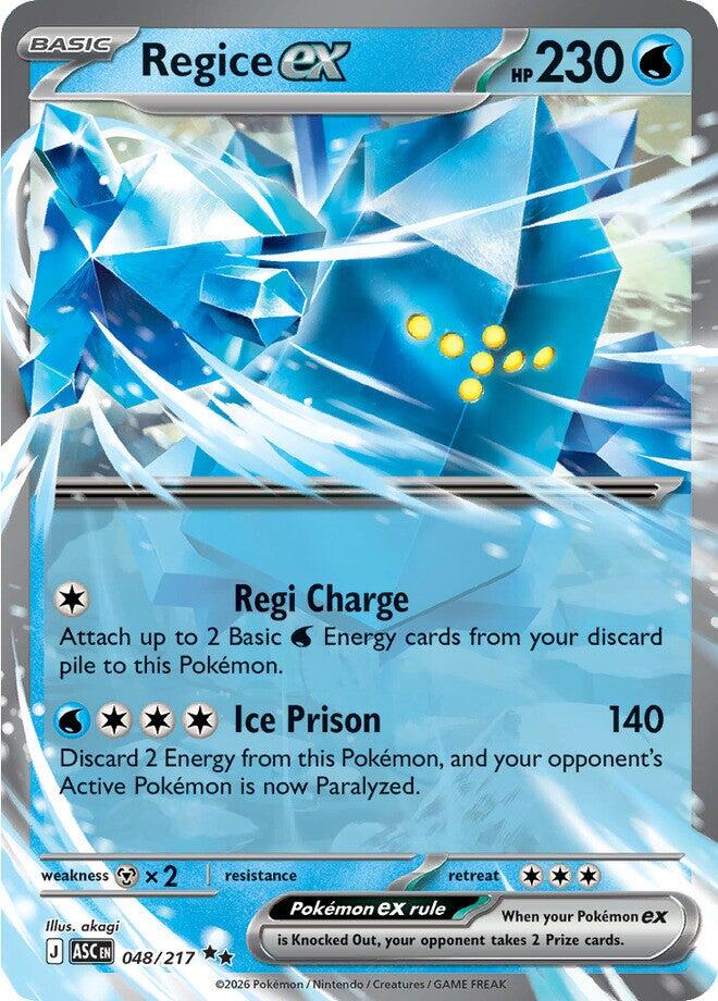 Regice ex (048/217) [Mega Evolution: Ascended Heroes] | Black Swamp Games