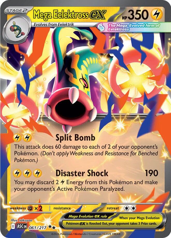Mega Eelektross ex (061/217) [Mega Evolution: Ascended Heroes] | Black Swamp Games