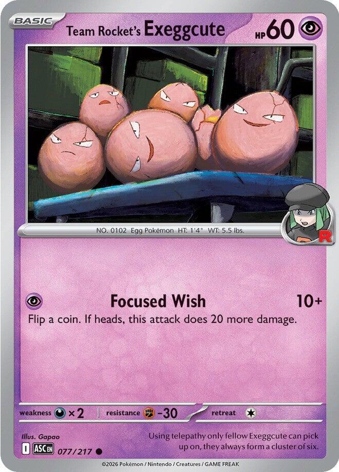 Team Rocket's Exeggcute (077/217) [Mega Evolution: Ascended Heroes] | Black Swamp Games