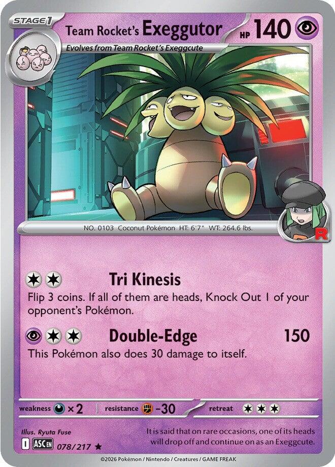 Team Rocket's Exeggutor (078/217) [Mega Evolution: Ascended Heroes] | Black Swamp Games