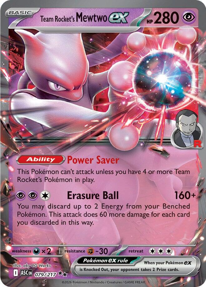 Team Rocket's Mewtwo ex (079/217) [Mega Evolution: Ascended Heroes] | Black Swamp Games