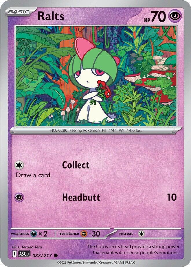 Ralts (087/217) [Mega Evolution: Ascended Heroes] | Black Swamp Games