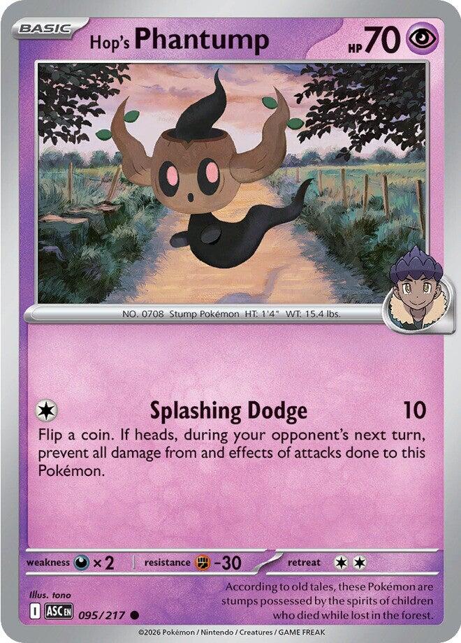 Hop's Phantump (095/217) [Mega Evolution: Ascended Heroes] | Black Swamp Games