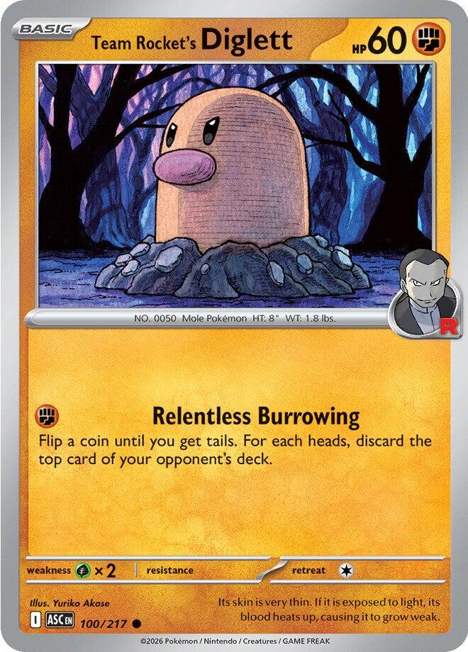 Team Rocket's Diglett (100/217) [Mega Evolution: Ascended Heroes] | Black Swamp Games