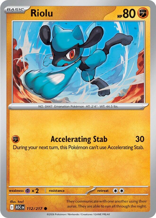 Riolu (112/217) [Mega Evolution: Ascended Heroes] | Black Swamp Games