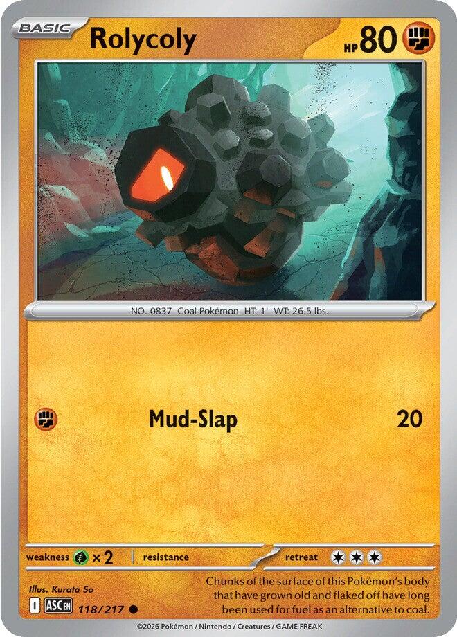 Rolycoly (118/217) [Mega Evolution: Ascended Heroes] | Black Swamp Games