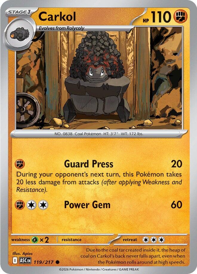 Carkol (119/217) [Mega Evolution: Ascended Heroes] | Black Swamp Games