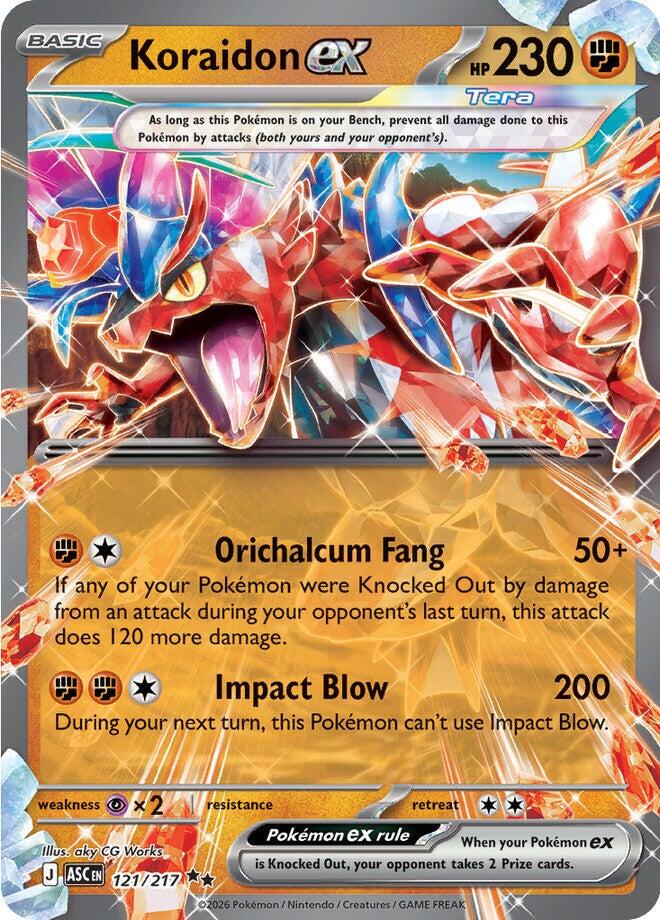Koraidon ex (121/217) [Mega Evolution: Ascended Heroes] | Black Swamp Games