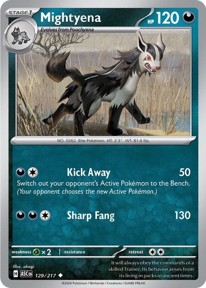 Mightyena (129/217) [Mega Evolution: Ascended Heroes] | Black Swamp Games