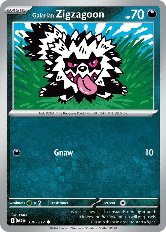 Galarian Zigzagoon (130/217) [Mega Evolution: Ascended Heroes] | Black Swamp Games