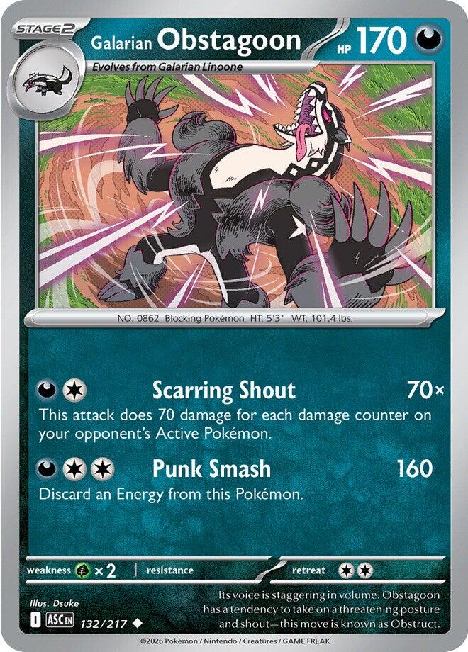 Galarian Obstagoon (132/217) [Mega Evolution: Ascended Heroes] | Black Swamp Games