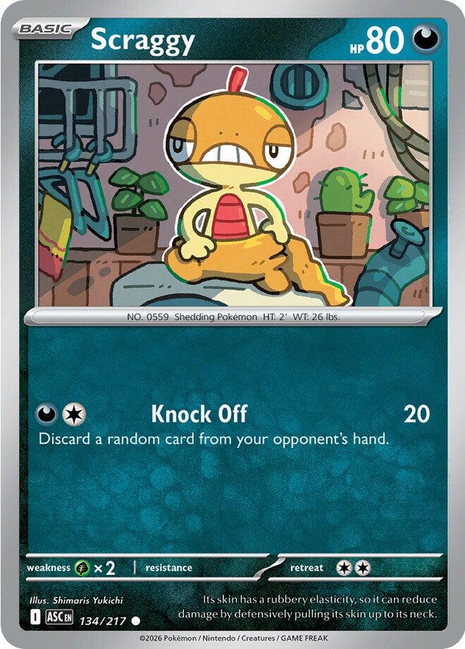 Scraggy (134/217) [Mega Evolution: Ascended Heroes] | Black Swamp Games