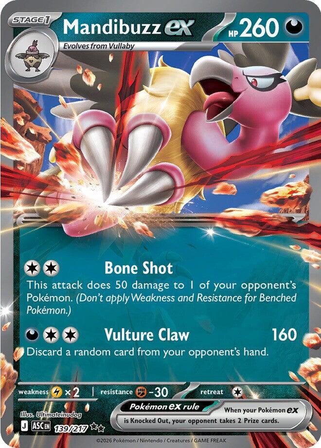Mandibuzz ex (139/217) [Mega Evolution: Ascended Heroes] | Black Swamp Games