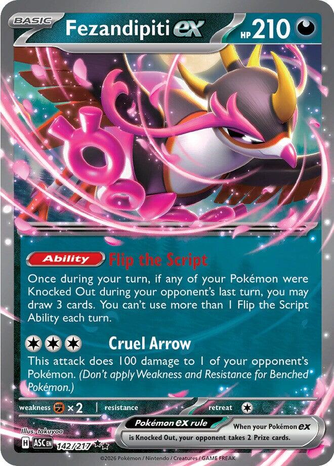 Fezandipiti ex (142/217) [Mega Evolution: Ascended Heroes] | Black Swamp Games