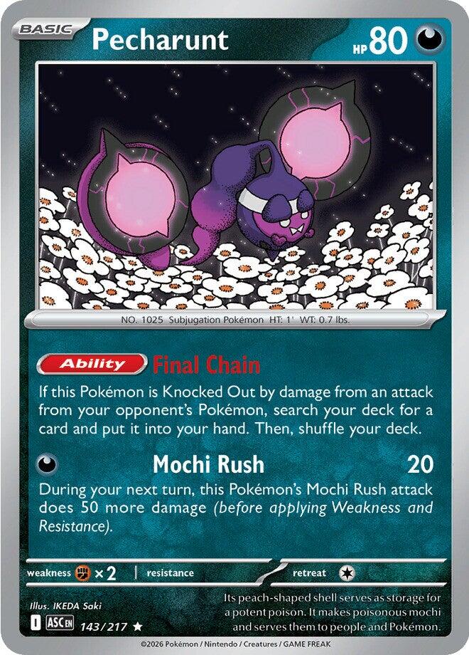 Pecharunt (143/217) [Mega Evolution: Ascended Heroes] | Black Swamp Games
