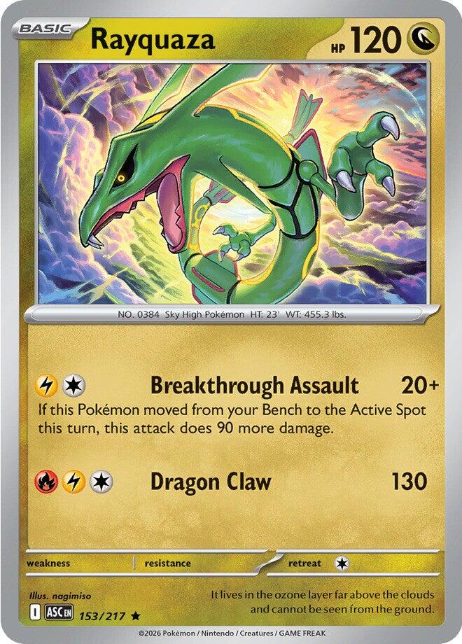Rayquaza (153/217) [Mega Evolution: Ascended Heroes] | Black Swamp Games