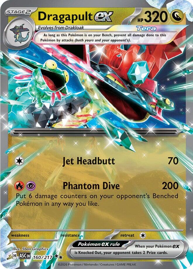 Dragapult ex (160/217) [Mega Evolution: Ascended Heroes] | Black Swamp Games