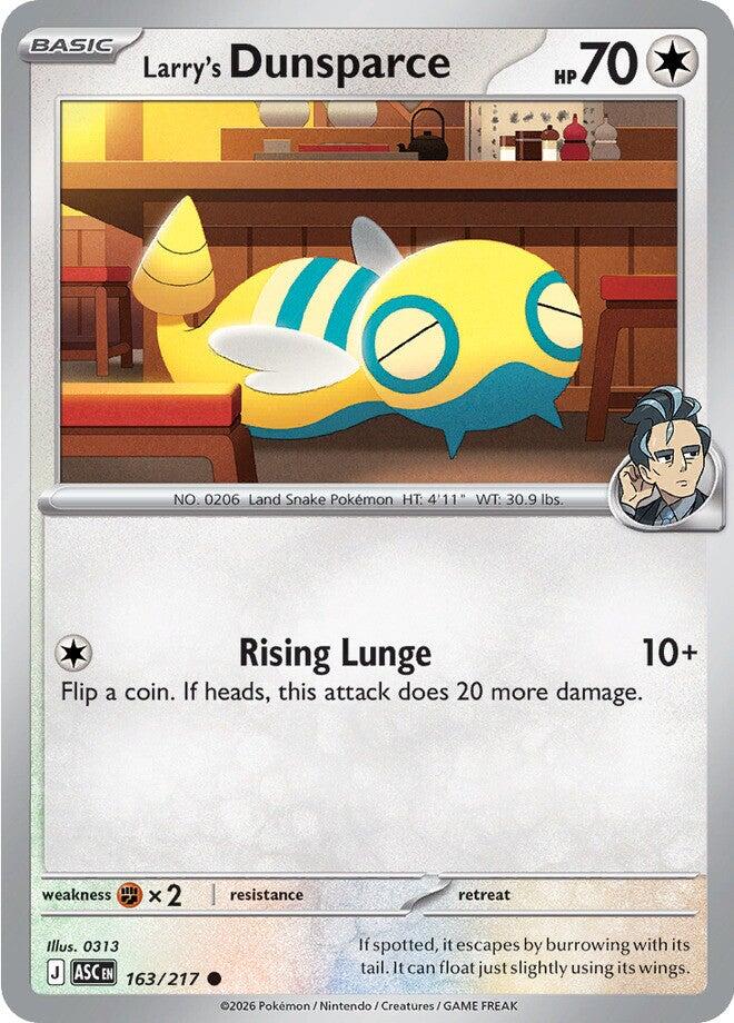 Larry's Dunsparce (163/217) [Mega Evolution: Ascended Heroes] | Black Swamp Games