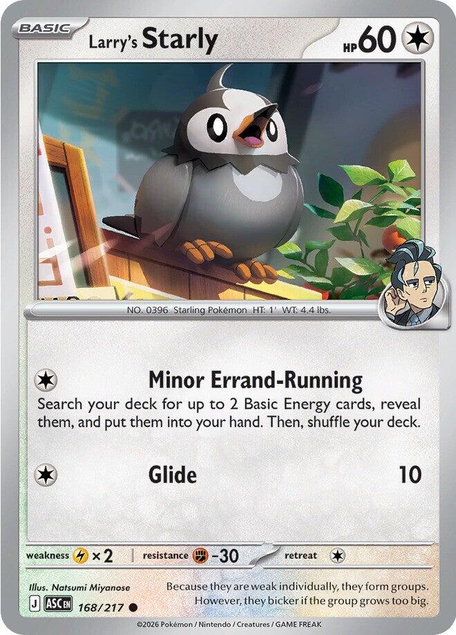 Larry's Starly (168/217) [Mega Evolution: Ascended Heroes] | Black Swamp Games