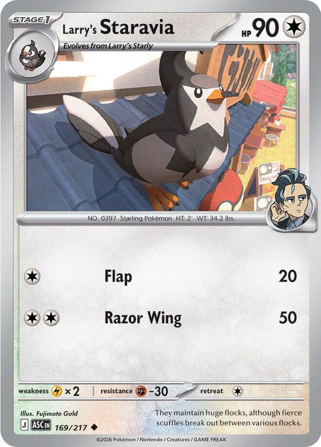 Larry's Staravia (169/217) [Mega Evolution: Ascended Heroes] | Black Swamp Games