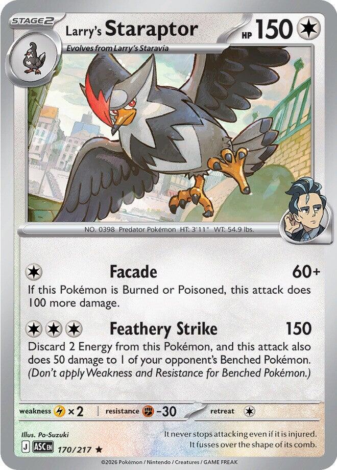 Larry's Staraptor (170/217) [Mega Evolution: Ascended Heroes] | Black Swamp Games