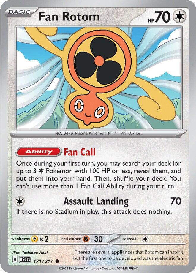 Fan Rotom (171/217) [Mega Evolution: Ascended Heroes] | Black Swamp Games