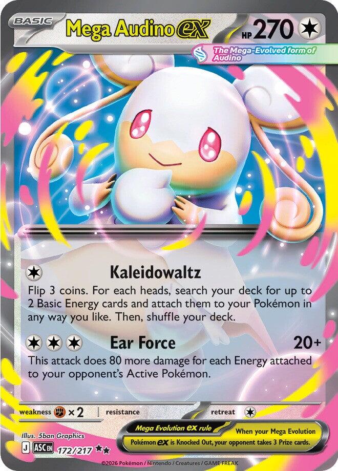 Mega Audino ex (172/217) [Mega Evolution: Ascended Heroes] | Black Swamp Games