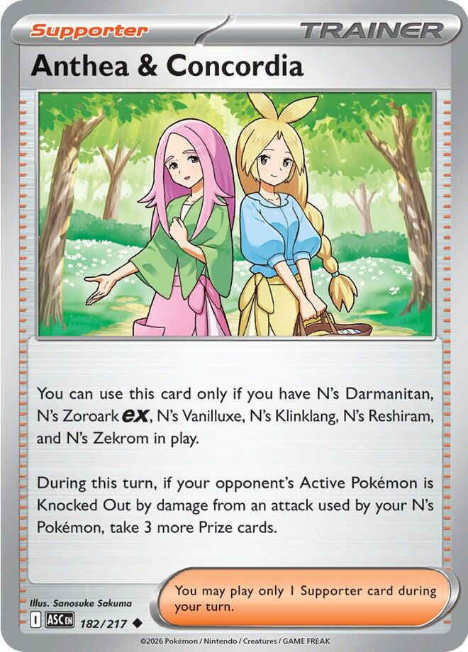 Anthea & Concordia (182/217) (Reverse Holo) [Mega Evolution: Ascended Heroes] | Black Swamp Games