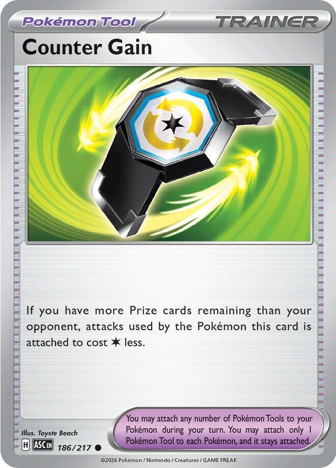 Counter Gain (186/217) (Reverse Holo) [Mega Evolution: Ascended Heroes] | Black Swamp Games