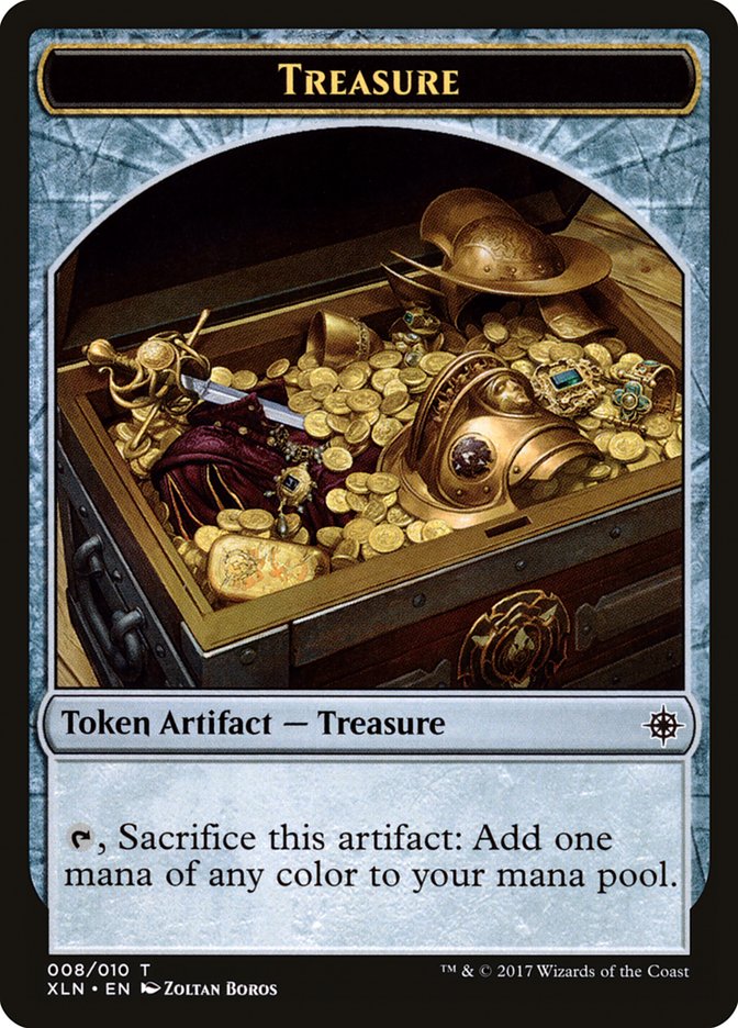 Vampire // Treasure Double-Sided Token [Ixalan Tokens] | Black Swamp Games