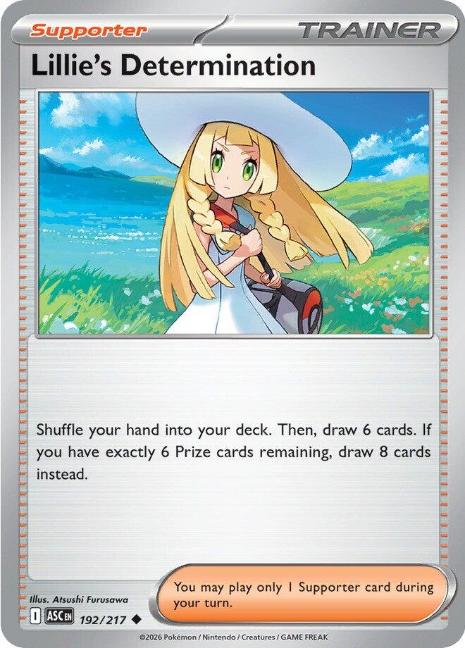 Lillie's Determination (192/217) [Mega Evolution: Ascended Heroes] | Black Swamp Games