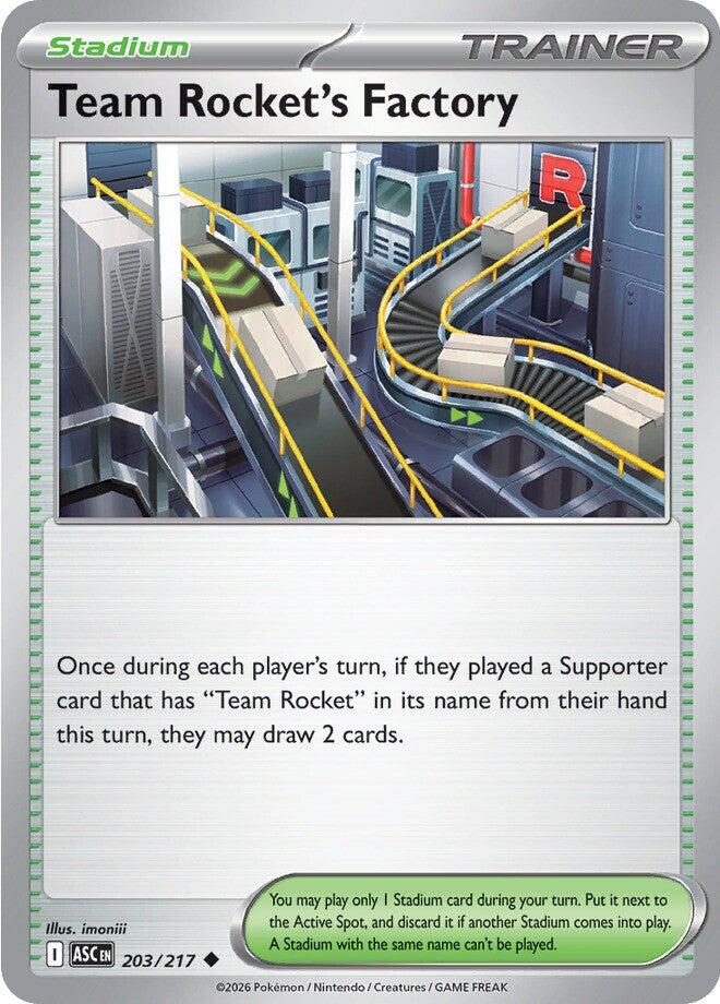 Team Rocket's Factory (203/217) [Mega Evolution: Ascended Heroes] | Black Swamp Games