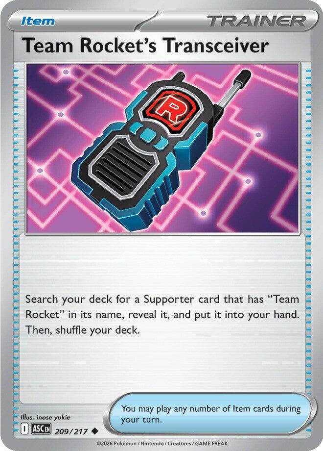 Team Rocket's Transceiver (209/217) [Mega Evolution: Ascended Heroes] | Black Swamp Games