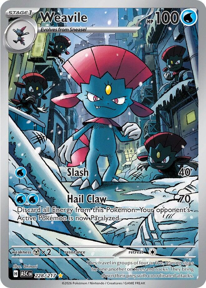 Weavile (228/217) [Mega Evolution: Ascended Heroes] | Black Swamp Games