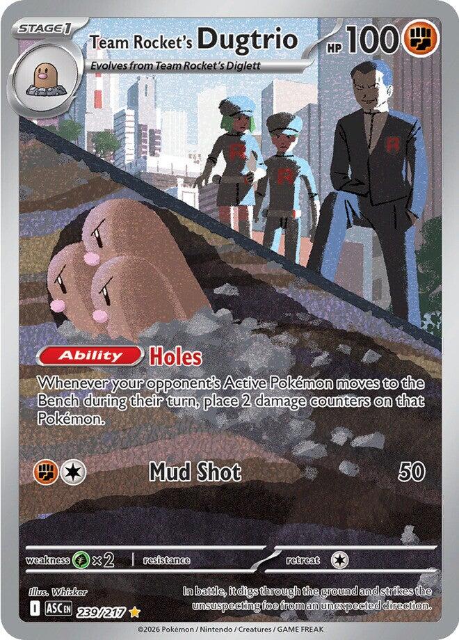 Team Rocket's Dugtrio (239/217) [Mega Evolution: Ascended Heroes] | Black Swamp Games
