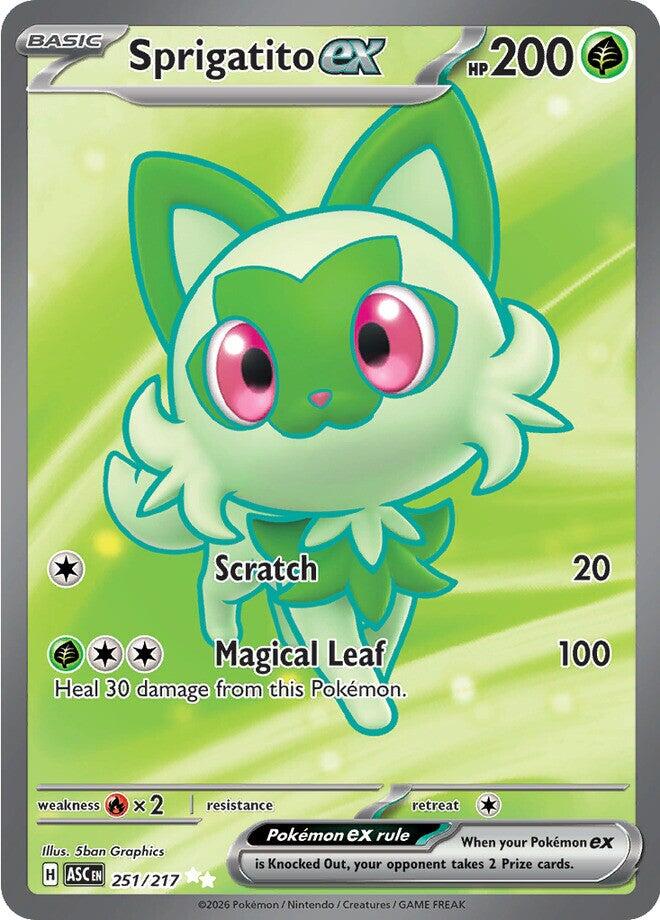 Sprigatito ex (251/217) [Mega Evolution: Ascended Heroes] | Black Swamp Games