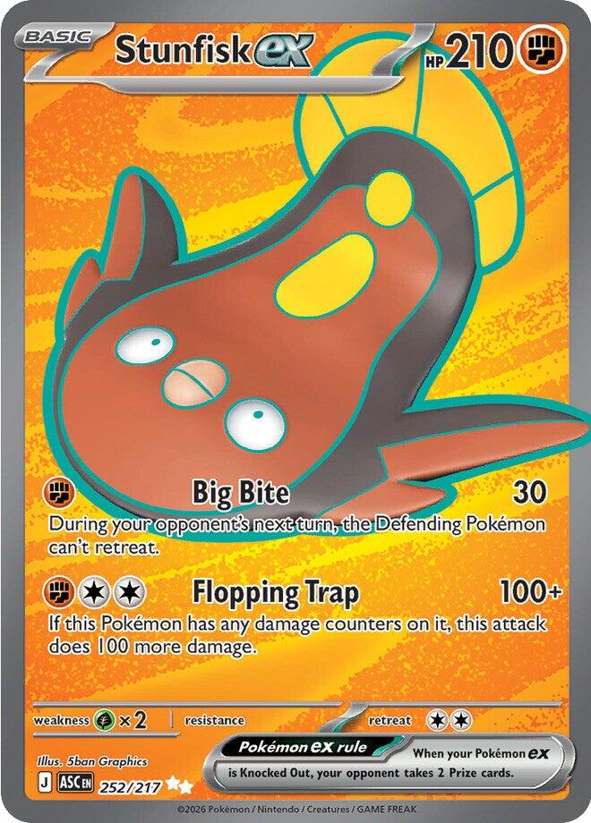 Stunfisk ex (252/217) [Mega Evolution: Ascended Heroes] | Black Swamp Games