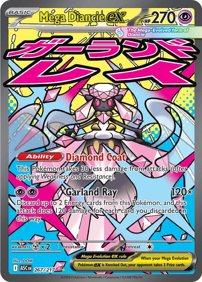 Mega Diancie ex (267/217) [Mega Evolution: Ascended Heroes] | Black Swamp Games