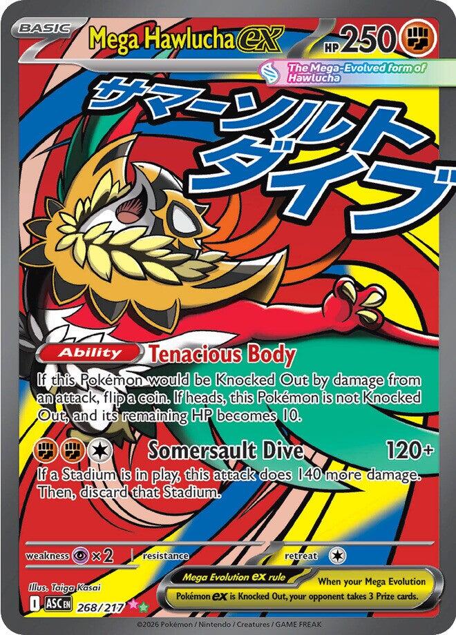 Mega Hawlucha ex (268/217) [Mega Evolution: Ascended Heroes] | Black Swamp Games