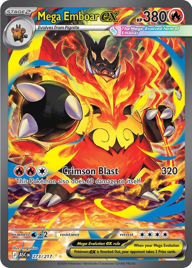 Mega Emboar ex (273/217) [Mega Evolution: Ascended Heroes] | Black Swamp Games